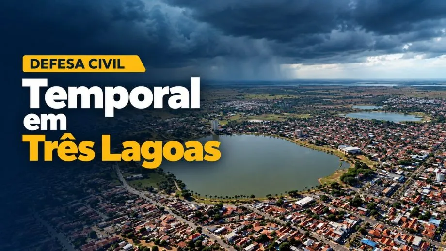 Defesa Civil atende ocorrências durante temporal em Três Lagoas