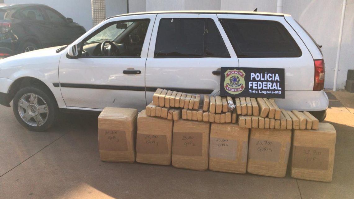 Polícia Federal de Três Lagoas realiza prisão por tráfico interestadual de drogas e apreende 200kg de maconha