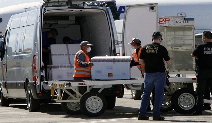 Mato Grosso do Sul recebe 58.580 doses de vacina contra a Covid-19 nesta segunda-feira