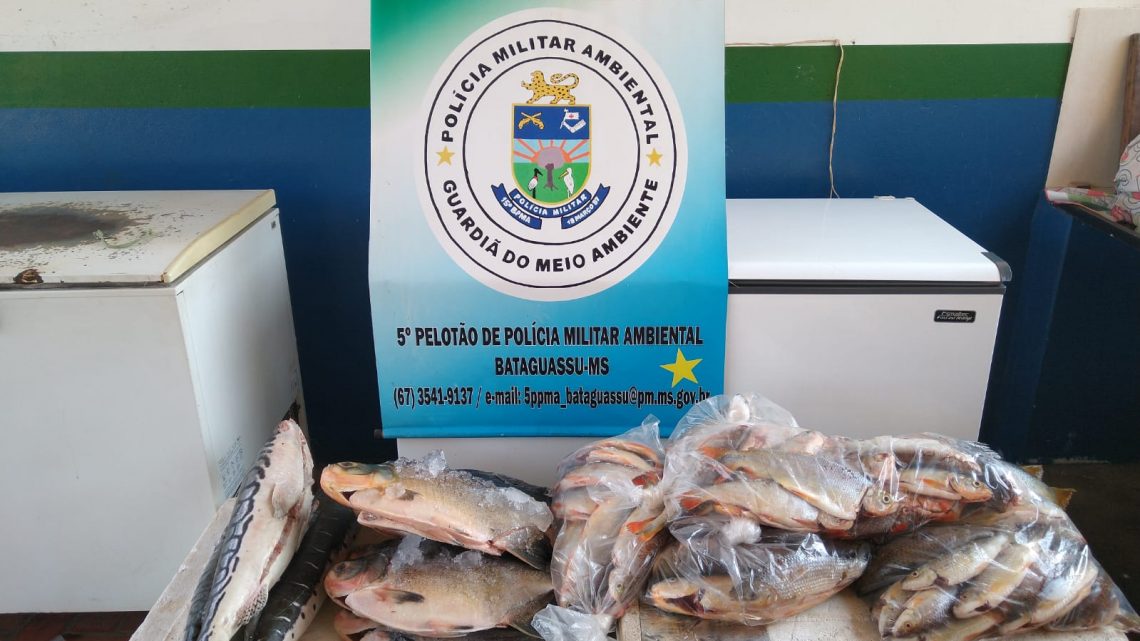 PMA de Bataguassu e Três Lagoas prendem e autuam paranaense em R$ 2 mil por pesca e transporte de pescado ilegal