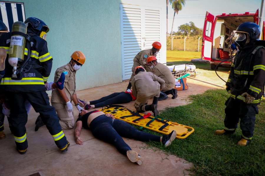 Servidores da Prefeitura participam de simulado de emergência no Shopping Três Lagoas