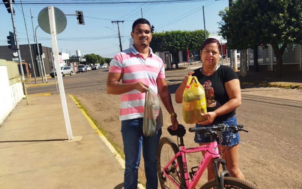 Secretaria de Meio Ambiente doou 66 litros de óleo usado na última semana em Água Clara