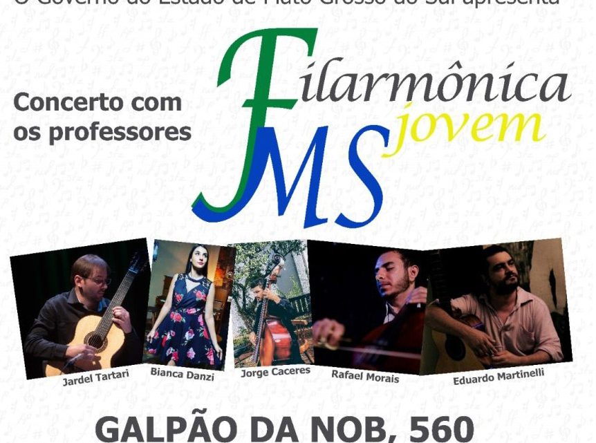 Neste sábado (09), Três Lagoas recebe concerto musical da “Orquestra Filarmônica Jovem MS”