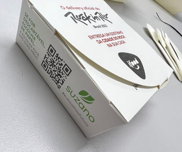 iFood e Suzano investem na redução de impacto ambiental no Rock in Rio com embalagens sustentáveis livres de plástico