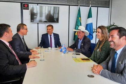 No Senado Federal, lideranças de Três Lagoas se reúnem com senador Nelsinho Trad