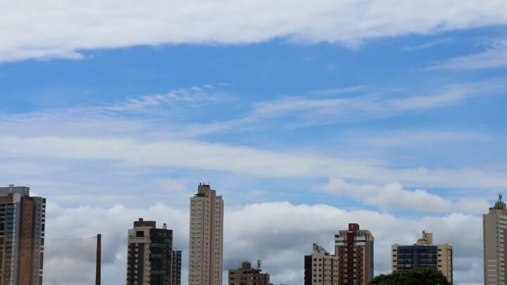 Sol, nebulosidade e chuvas marcam sexta-feira em Mato Grosso do Sul