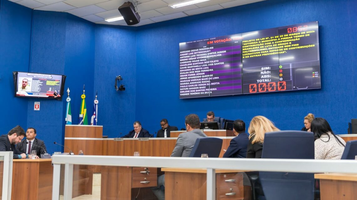 Durante sessão ordinária, vereadores aprovam projetos de Lei em Três Lagoas