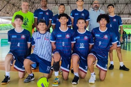 Time masculino de voleibol de TL estreia com vitória nos Jogos Escolares da Juventude de MS