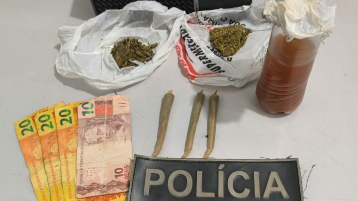 Polícia Militar prende acusado de tráfico em Água Clara; Suspeito ainda estaria vendendo drogas pelas redes sociais