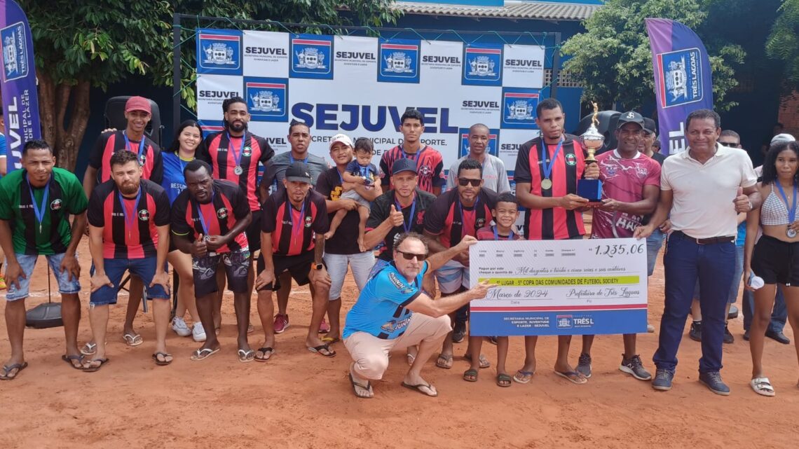 Realino, secretário de esporte e lazer marca presença na final da 5ª Copa das Comunidades em Três Lagoas