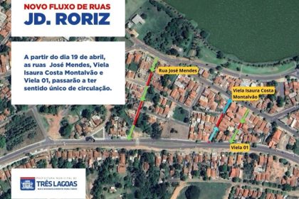 ATENÇÃO CONDUTORES – Algumas ruas do Bairro Jardim Roriz passam a ter sentido único a partir desta sexta-feira (19)