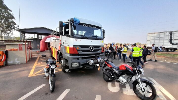 Motociclistas recebem orientações sobre condução segura na BR-163/MS