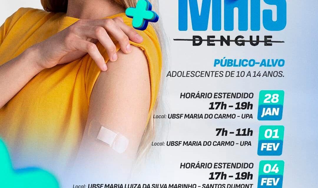 Prefeitura de Água Clara inicia Campanha Vacina mais Dengue