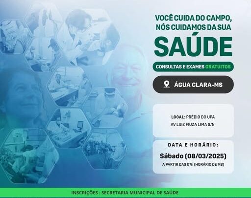 Com atendimentos gratuitos, ‘Programa Saúde do Senar’ chega em Água Clara