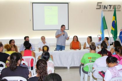 Em Assembleia no Sinted, prefeito dialoga sobre reajuste salarial dos professores e Lei de Responsabilidade Fiscal em Três Lagoas