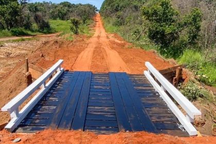 Prefeitura de Três Lagoas constrói nova ponte no Distrito de Garcias